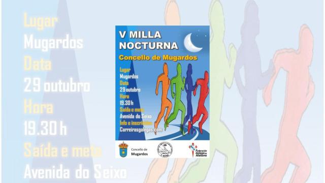 Mugardos (A Coruña) celebrará su quinta Milla nocturna el 29 de octubre