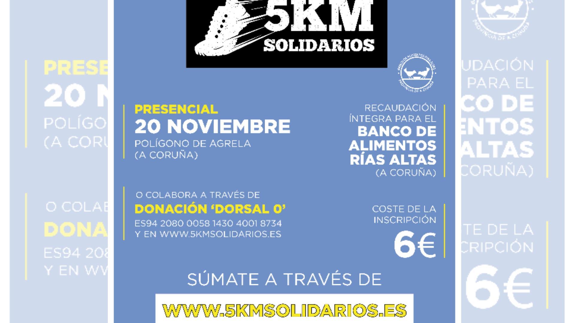 Cartel de la nueva edición de la carrera benéfica ‘5Km Solidarios’.