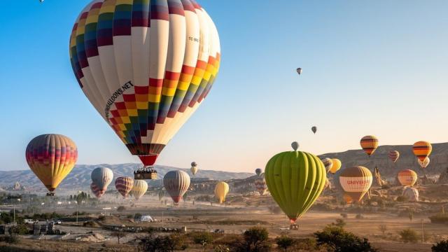 Globos aerostáticos en Capadocia (Turquía).