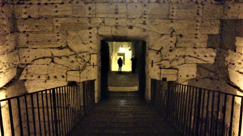 Interior del mausoleo de Adriano, en el castillo de Sant'Angelo, en Roma.