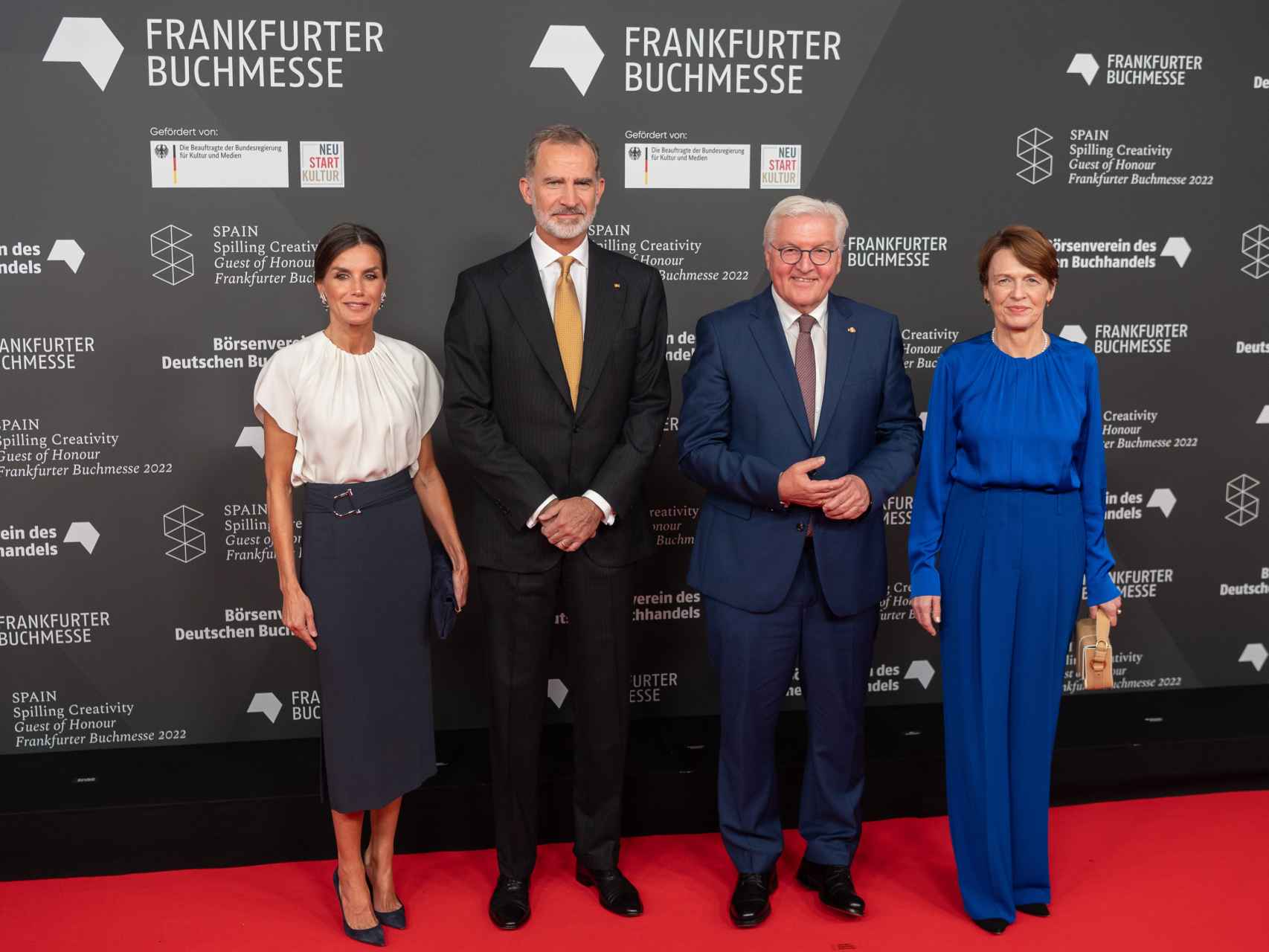 Los Reyes junto al presidente de Alemania y su esposa.