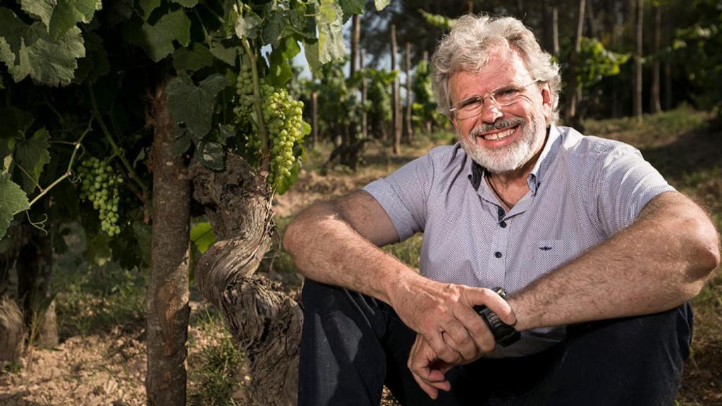 Jaume Gramona en su viñedo del Penedés