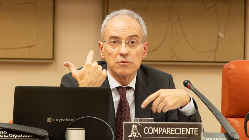 Jesús Gascón, secretario de Estado de Hacienda, en el Congreso.