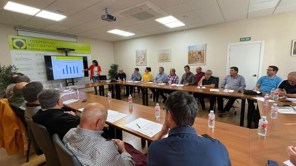 Reunión sectorial de aceite de oliva de Cooperativas Agro-alimentarias de Castilla-La Mancha.