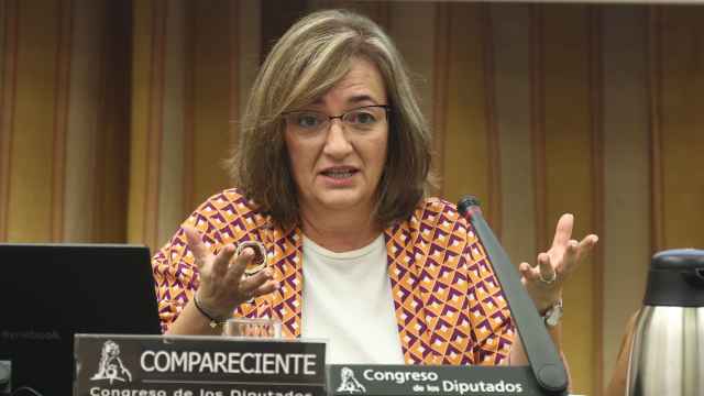 Cristina Herrero, presidenta de la Autoridad Independiente de Responsabilidad Fiscal (AIReF), en el Congreso de los Diputados.