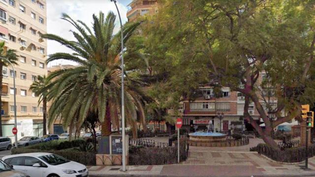 Imagen de la plaza Bailén, en Málaga.