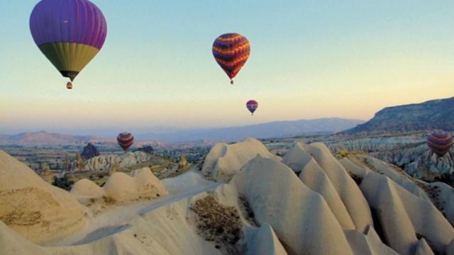 Globos aerostáticos en Capadocia (Turquía).