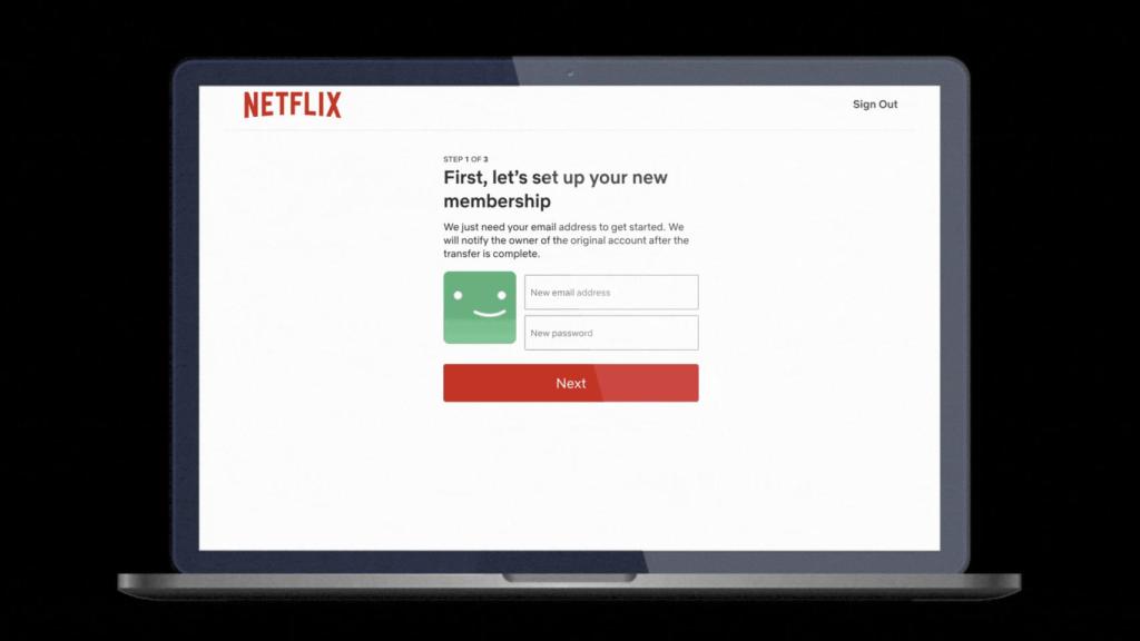 Netflix Transferir perfil