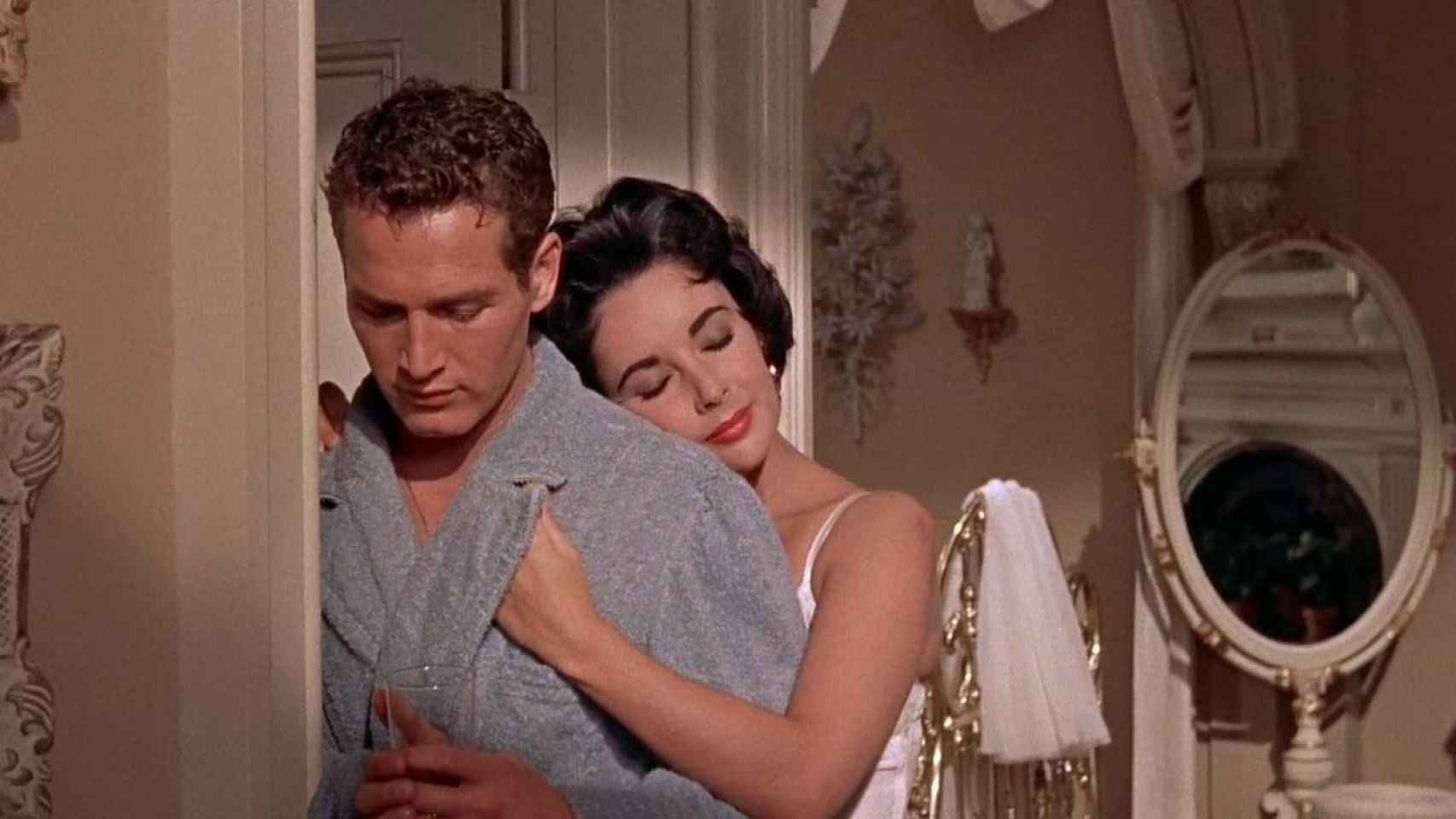 Paul Newman y Elizabeth Taylor se unieron en 'La gata sobre el tejado de zinc'.
