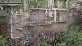 Imagen aérea de las nuevas zonas excavadas en Armea.