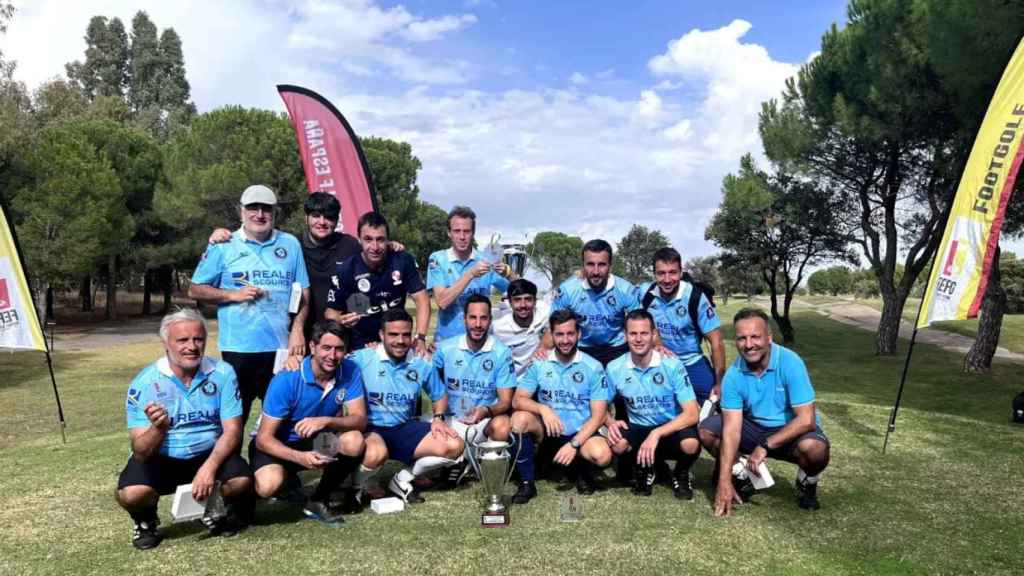El equipo de Galicia (AGFG) de footgolf, segundos clasificados en el Campeonato de España.