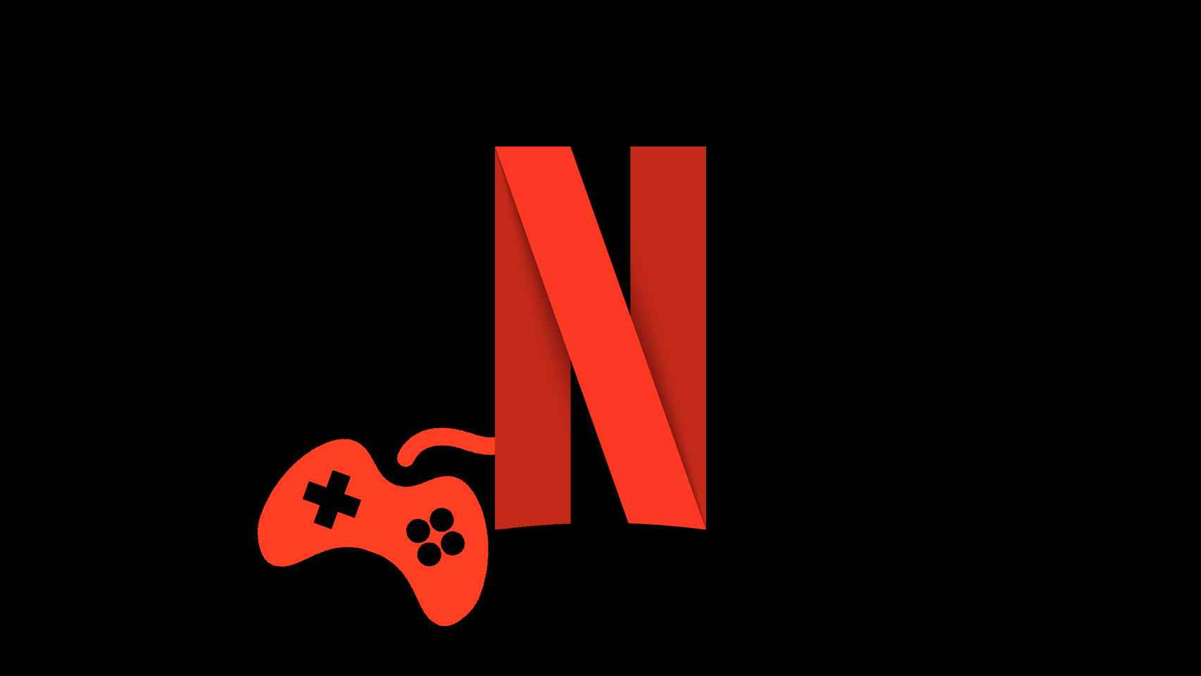 Fotomontaje con el logo de Netflix y con la ilustración de un mando.