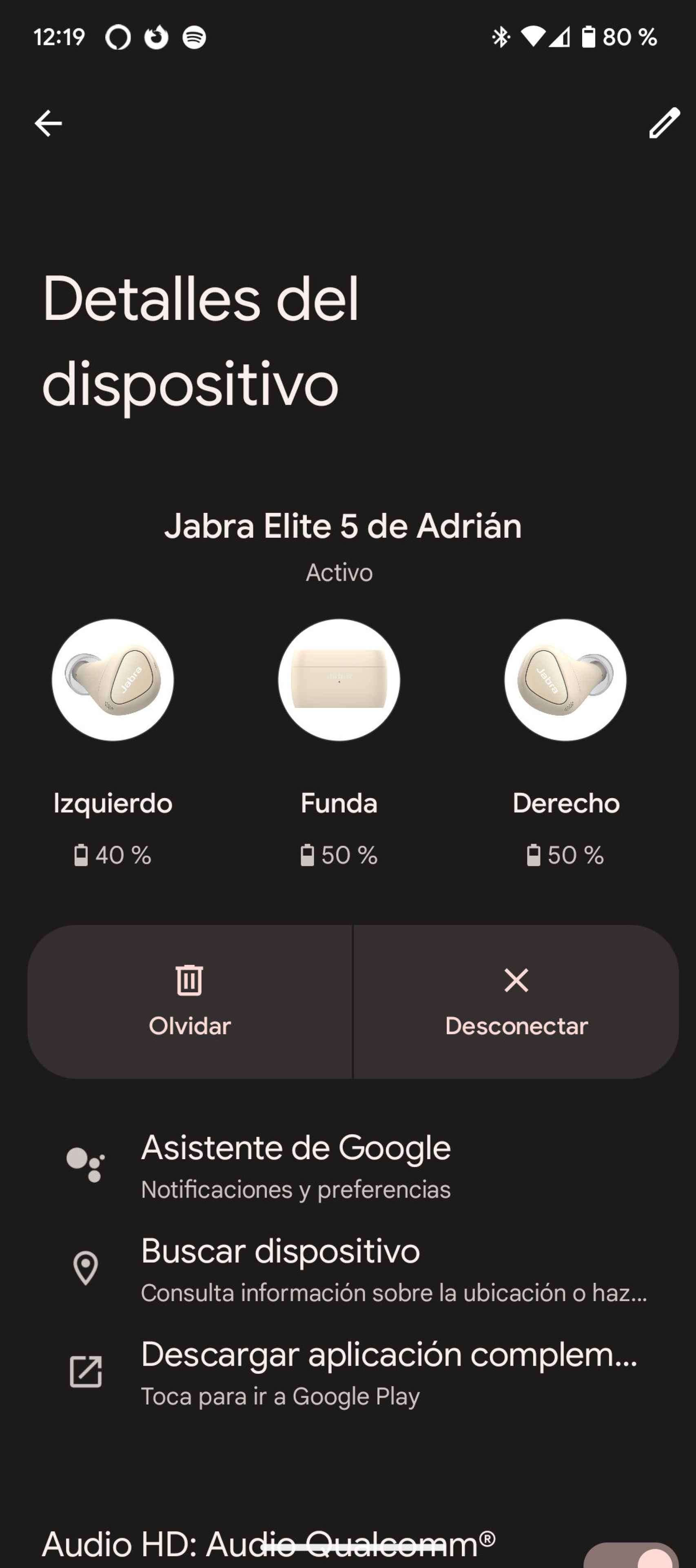 Los Jabra Elite 5 se integran muy bien con Android