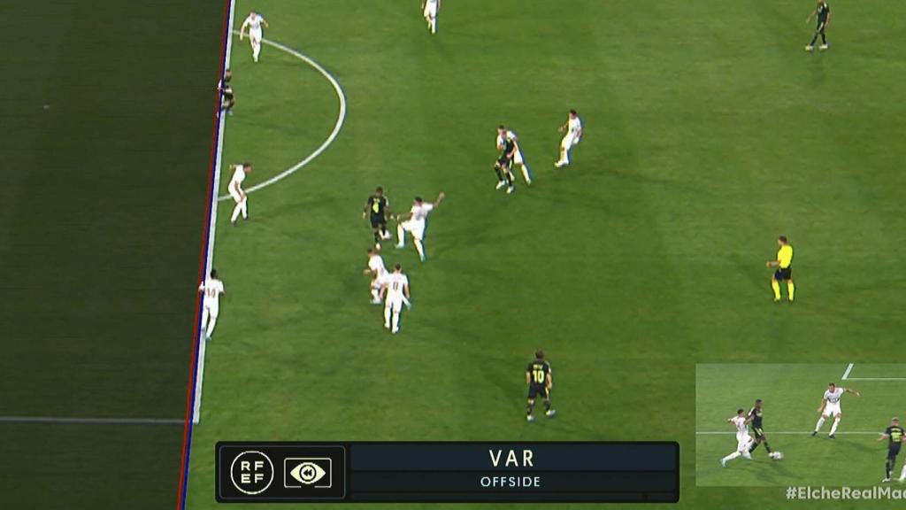 Gol anulado al Real Madrid por el VAR