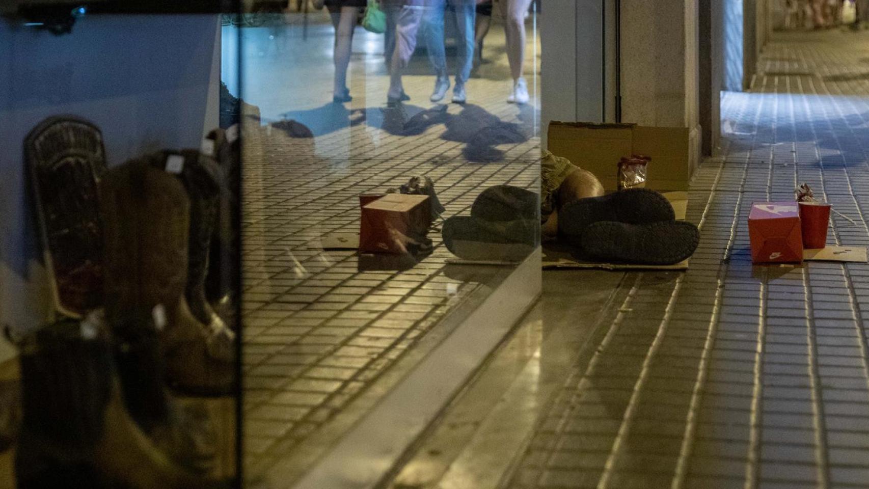 Persona sin hogar. Foto: Kike Rincón / Europa Press.