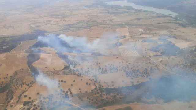 Incendio forestal en Lucillos (Toledo). Foto: Plan INFOCAM.