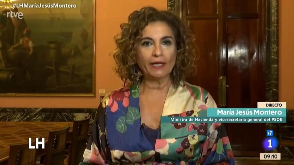 María Jesús Montero, en entrevista a La Hora de la 1.
