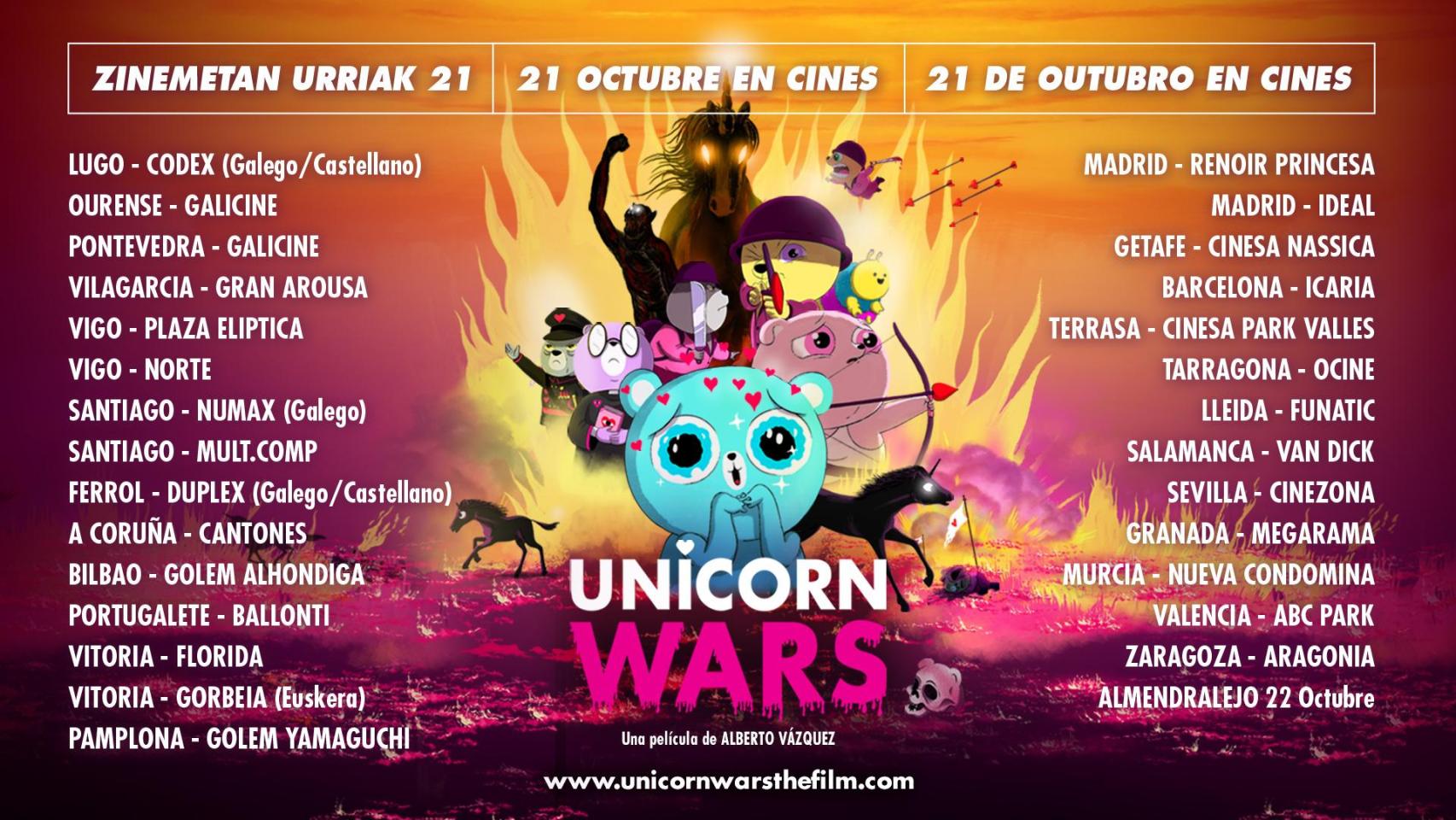 Cartel de ‘Unicorn Wars’.