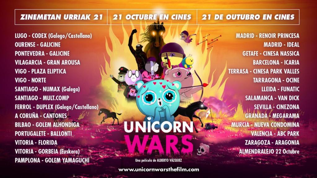 Cartel de ‘Unicorn Wars’.