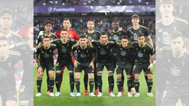 Once inicial del Celta ante el Valladolid.