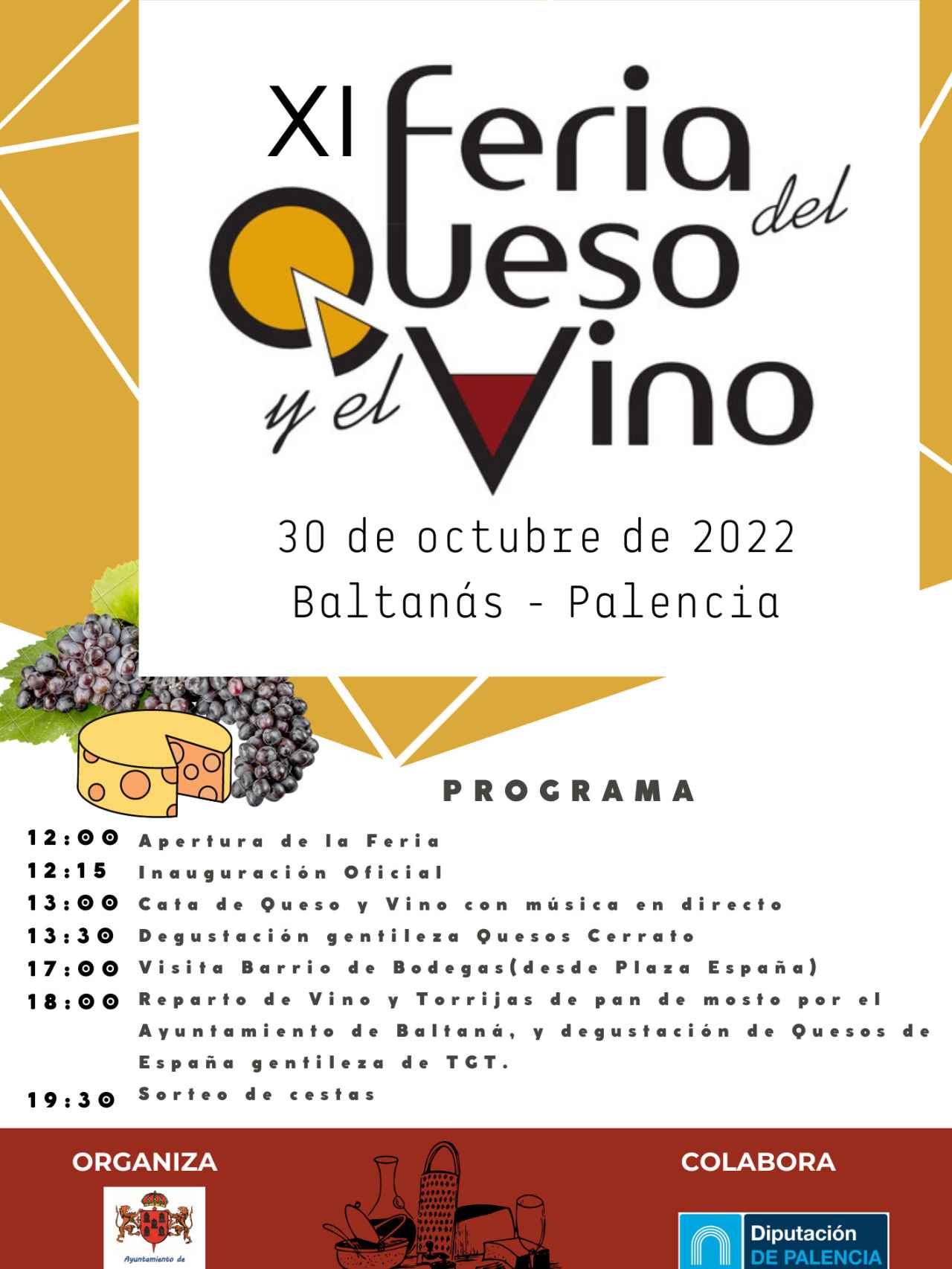 Cartel de la Feria del Queso y Vino de Baltanás.