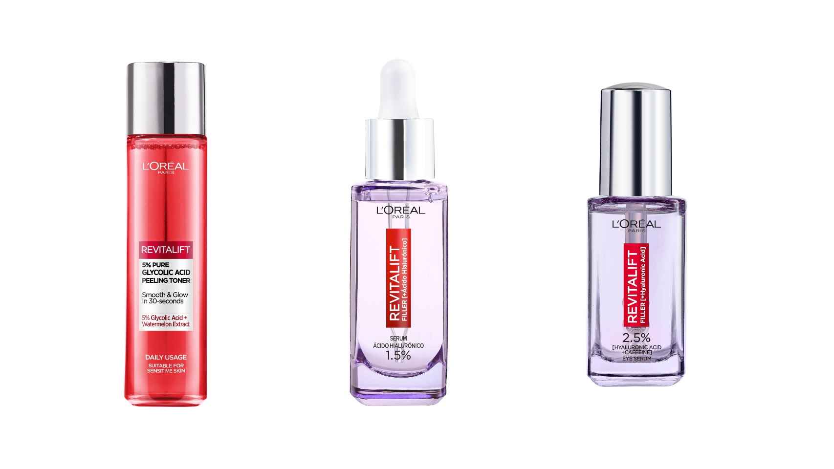 Los tres productos básicos de L’Oréal Paris, recomendados por Irene Rosado.