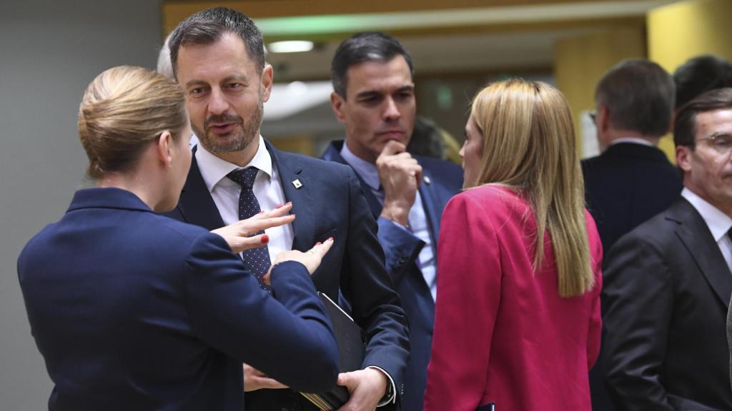 Pedro Sánchez, durante la reunión del Consejo Europeo de este jueves