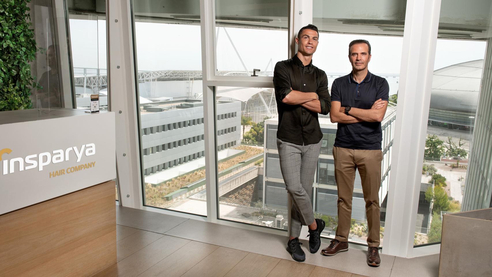 Cristiano Ronaldo y Paulo Ramos, fundadores de Insparya.