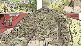Una de las páginas del cómic que recrea el yacimiento de La Bastida / Pedro Cifuentes (Desperta Ferro)