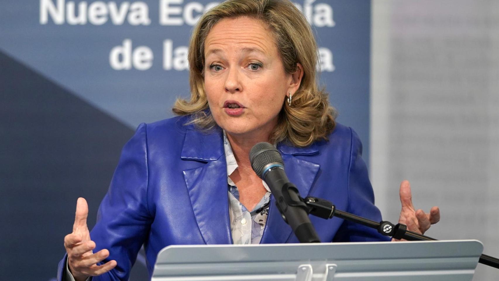 La ministra de Asuntos Económicos y Transformación Digital Nadia Calviño, en una imagen de archivo.