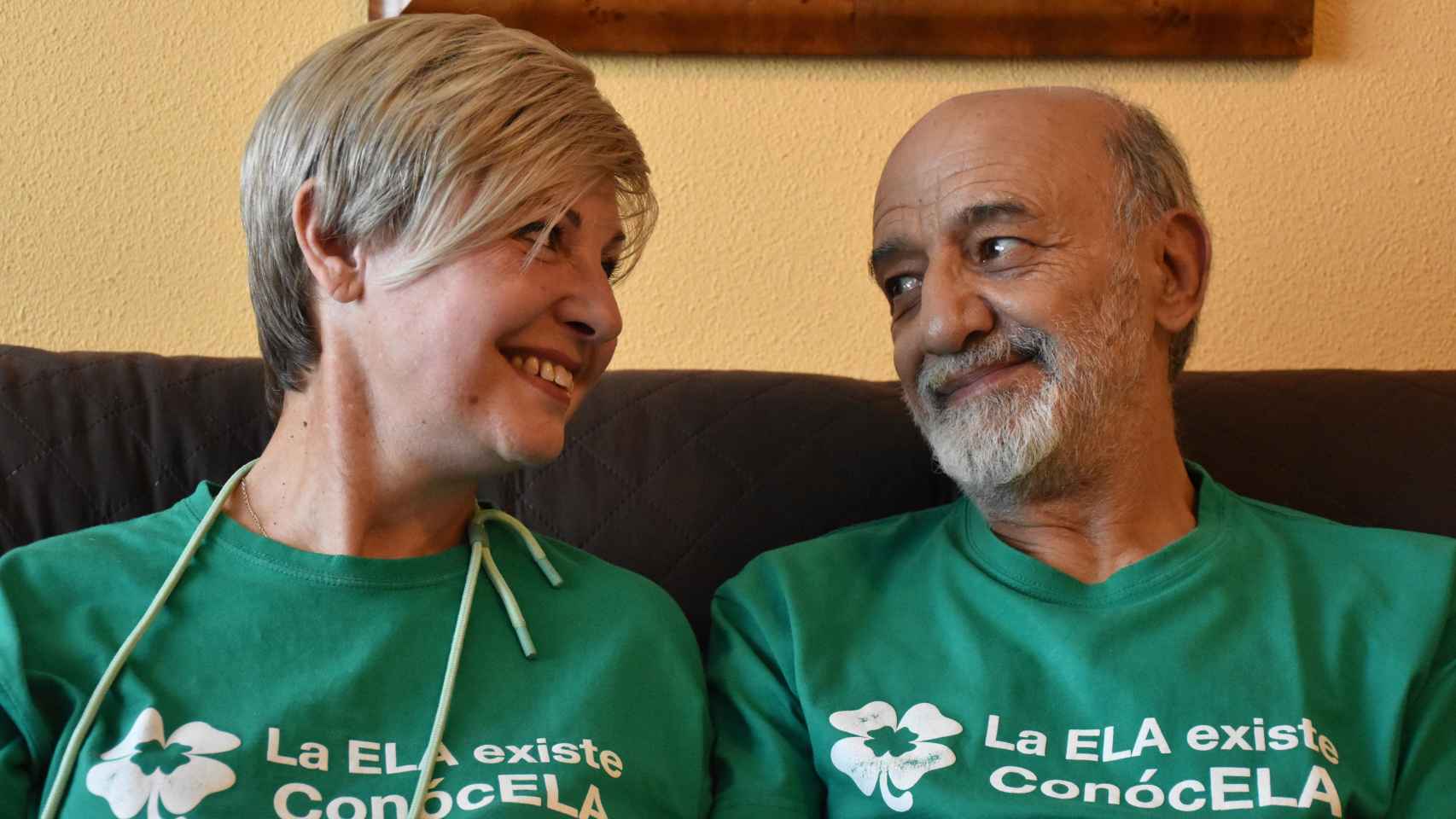 Yolanda, enferma de ELA, y su marido Miguel Ángel