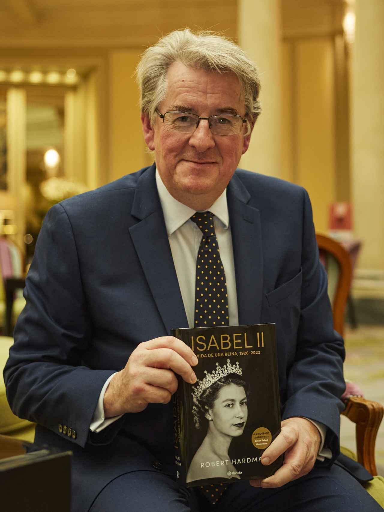 El escritor Robert Hardman, en su visita a Madrid.