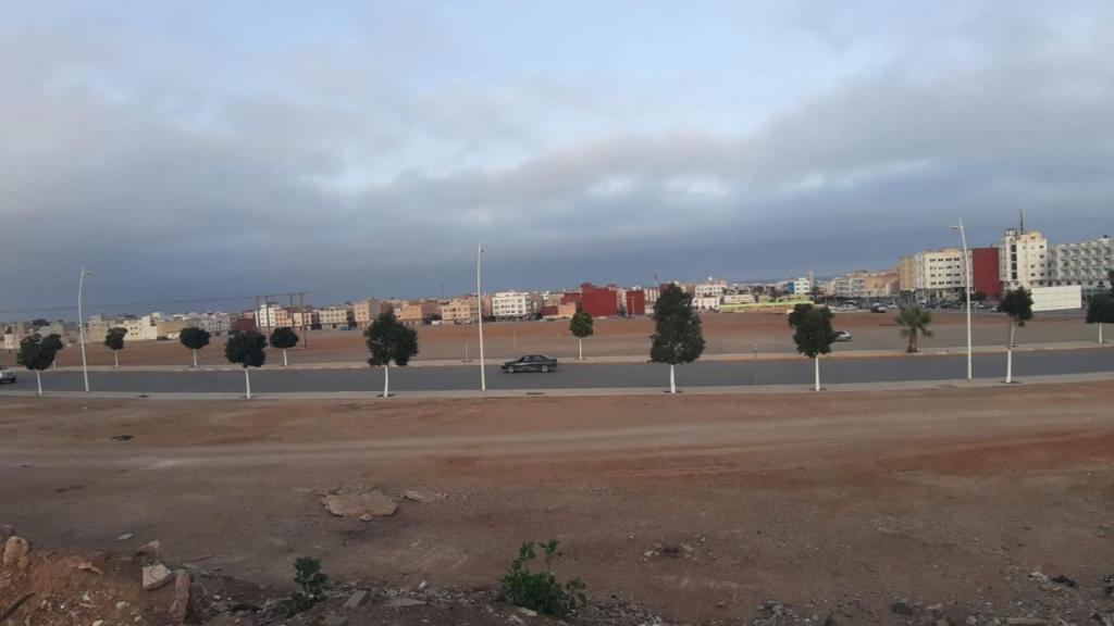Obras de urbanización junto a la frontera de Melilla promovidas por la empresa del rey Mohamed VI.