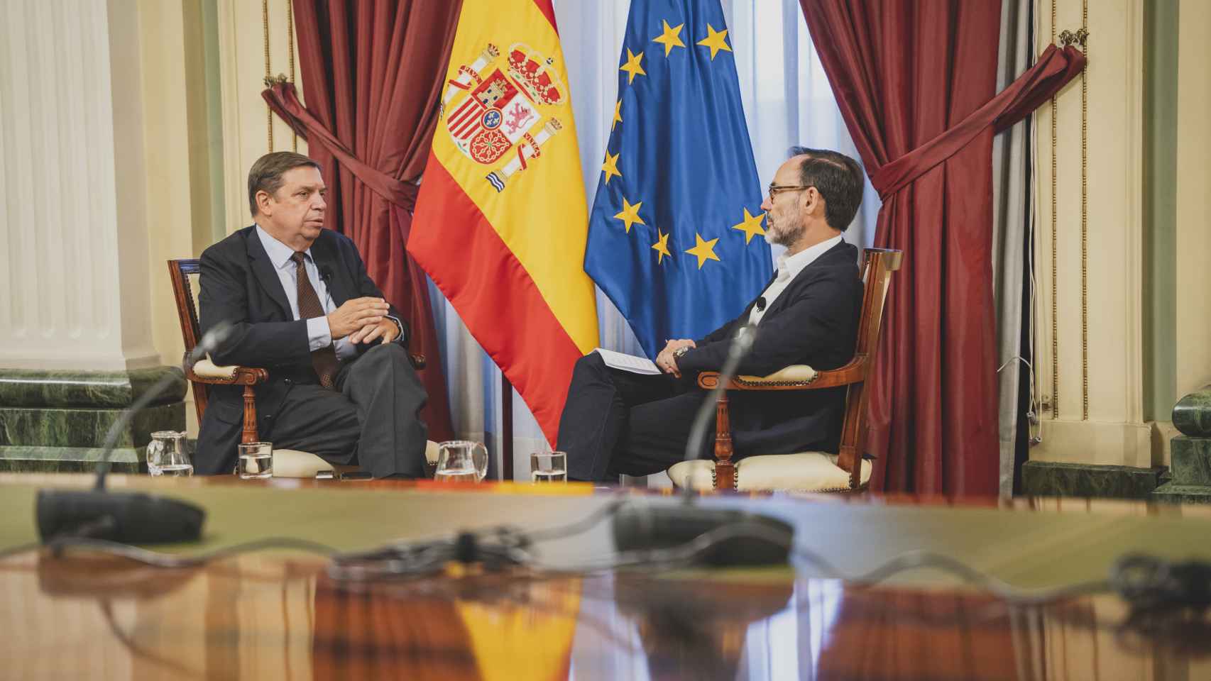 Luis Planas y Fernando Garea, el pasado jueves en la sede del Ministerio de Agricultura.