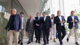 El presidente de la Generalitat, XImo Puig, en su visita a las instalaciones del Centro Cultural este viernes.
