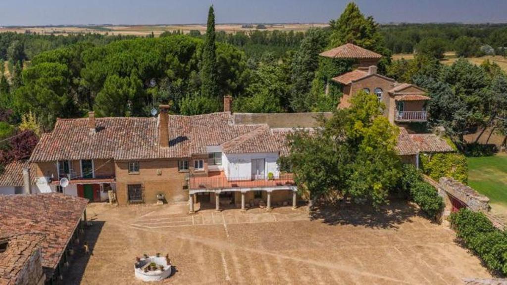 Imagen aérea de la casa donde veraneaba Ortega y Gasset en Valladolid.