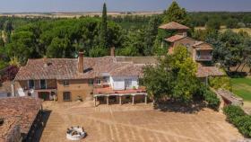 Imagen aérea de la casa donde veraneaba Ortega y Gasset en Valladolid.