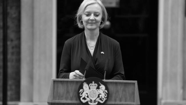 La primera ministra de Reino Unido, Liz Truss.