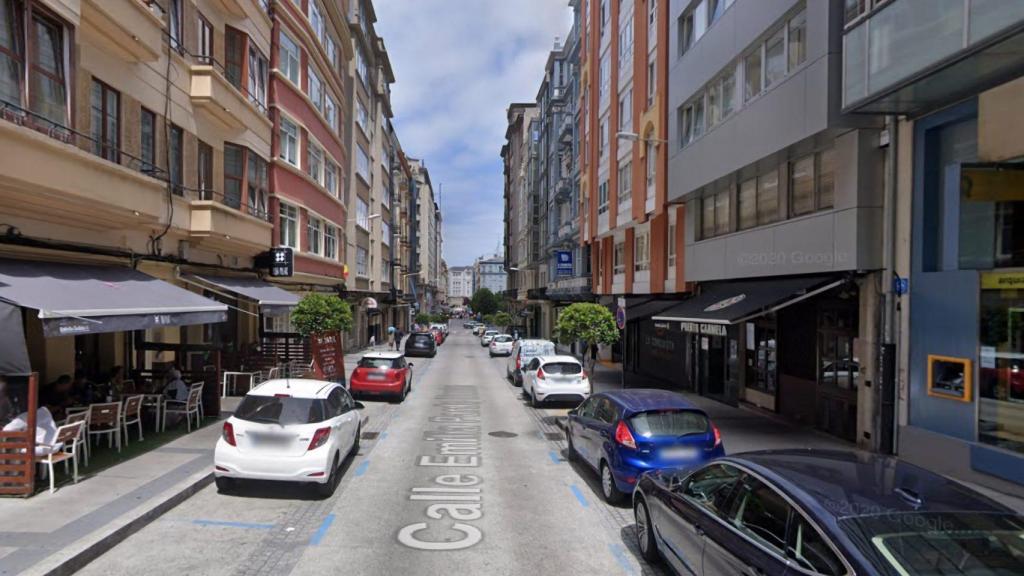 Calle Emilia Pardo Bazán de A Coruña.