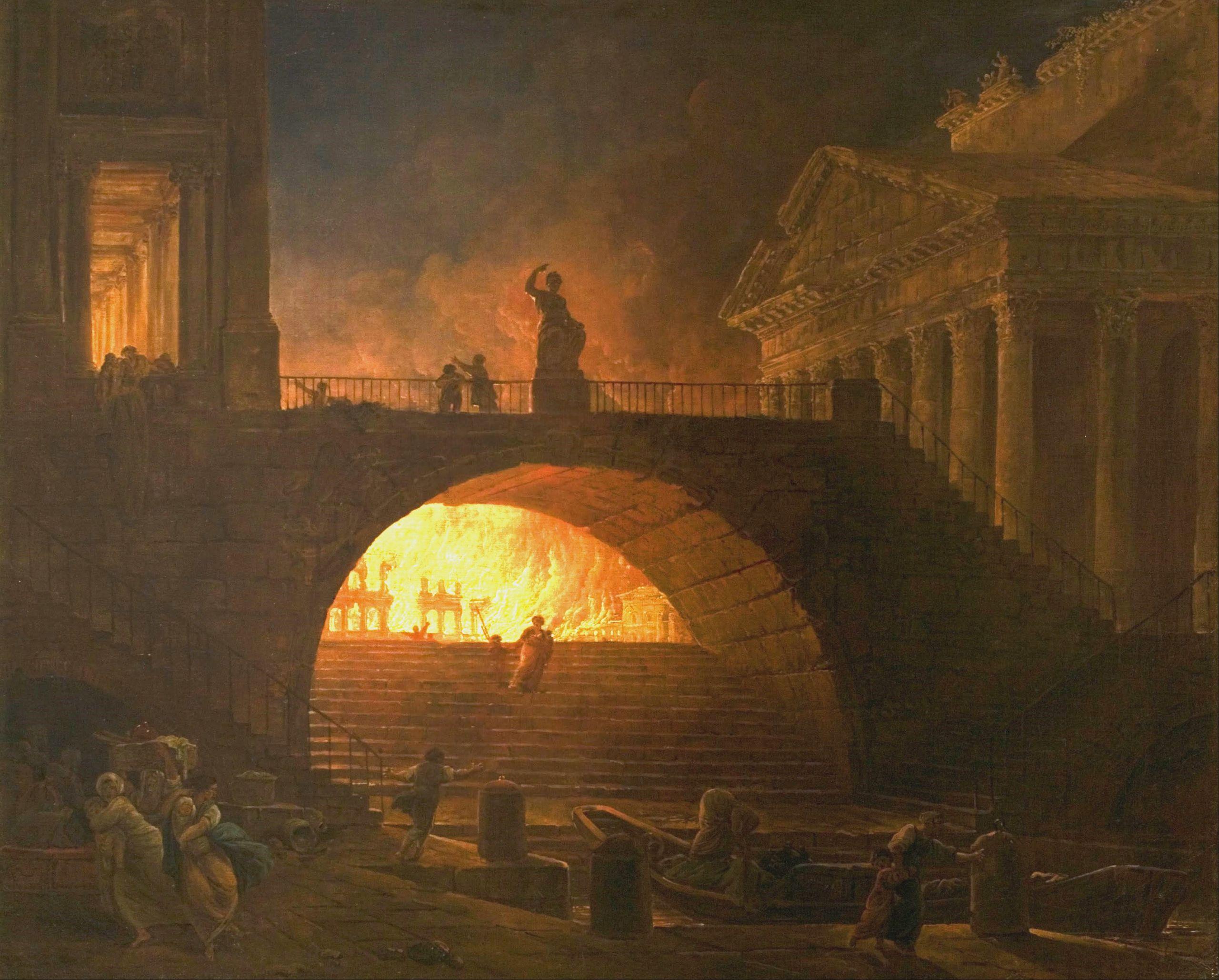Incendio de Roma. Robert, Hubert. 1785. https://www.reddit.com
