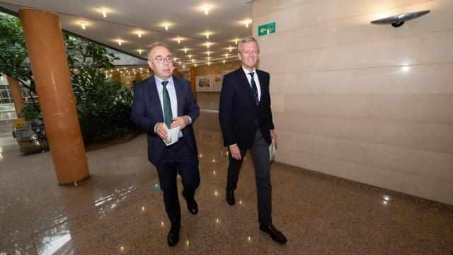 Reunión entre Alfonso Rueda y Xosé Sánchez Bugallo