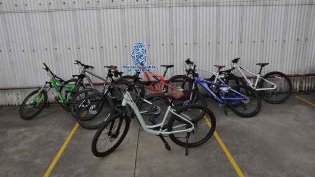Bicicletas recuperadas en el marco de la ‘Operación Curro’.