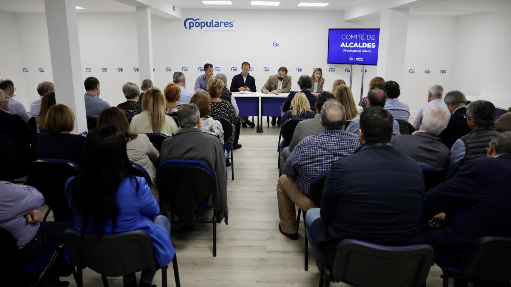 Paco Núñez en el Comité de Alcaldes del PP en Toledo.