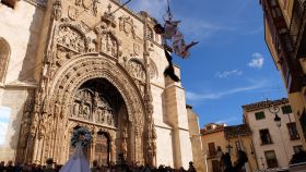 Aranda de Duero recrea su tradicional Bajada del Ángel