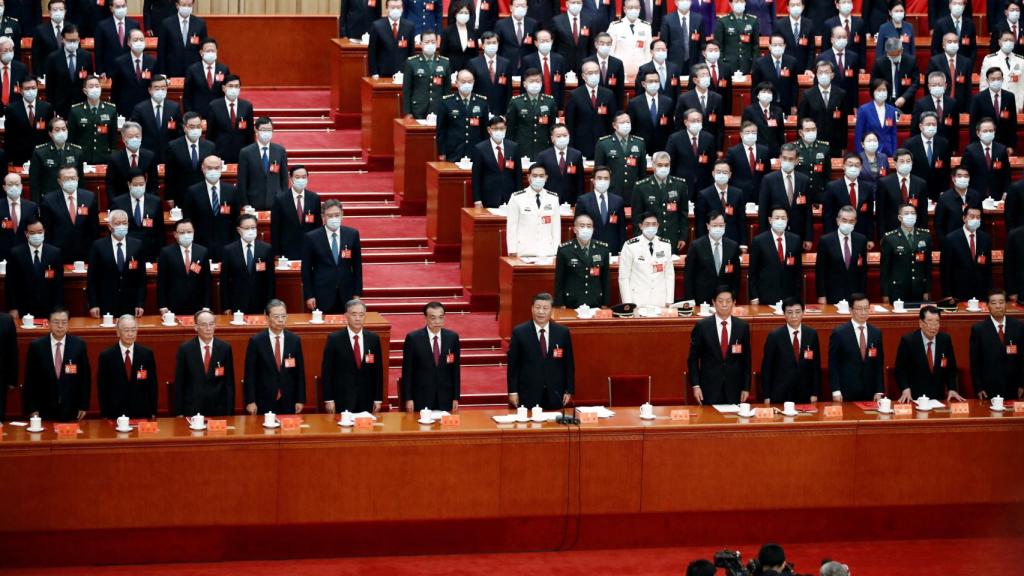 Una imagen del Congreso, con la silla vacía de Hu Jintao.