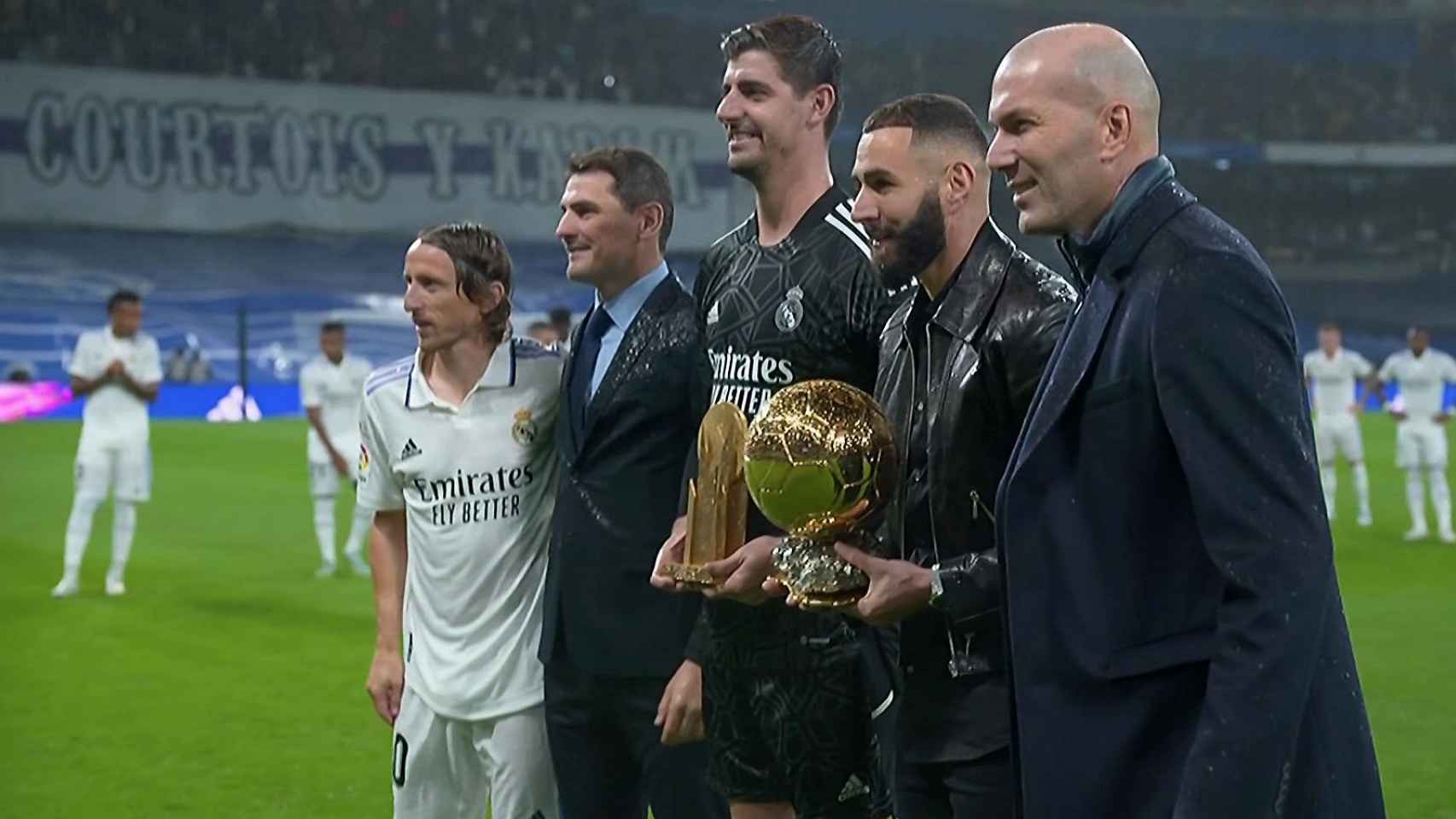 Modric, Casillas, Courtois, Benzema y Zidane