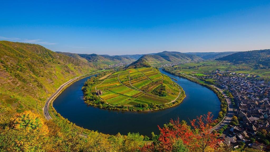 Río Mosela, una de las regiones claves en la producción vinícola de Alemania.