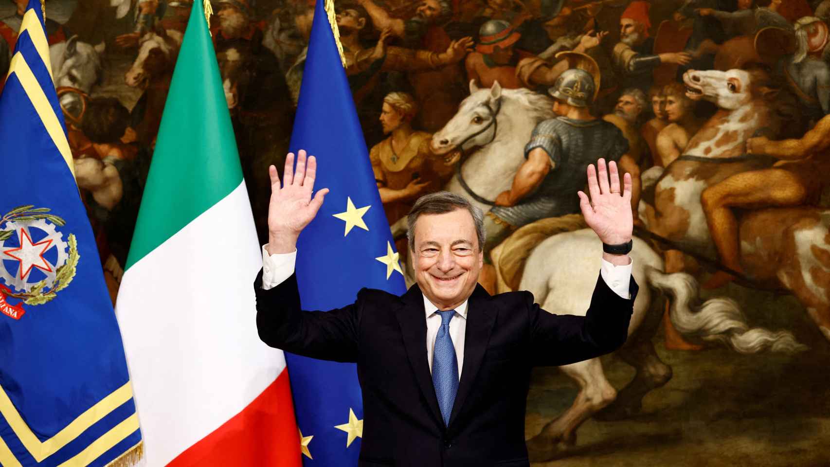 Mario Draghi, primer ministro saliente de Italia.