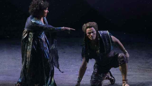 Krassimira Stoyanova (Aida) y Piotr Beczala (Radamès) en un momento de 'Aida'
