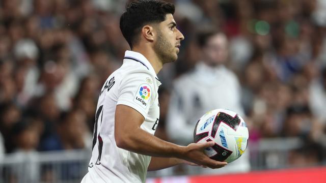 Marco Asensio, en un partido del Real Madrid de la temporada 2022/2023